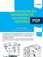 Comunicación en Variadores de Velocidad de Motores: Ing. J. Lazarte R
