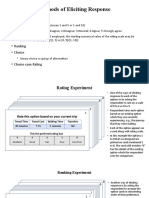 Methods of Eliciting Response: - Rating