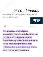 Pruebas Combinadas: Combinación de Disciplinas Atléticas en Una Competencia