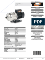 Bomba Multietapas Trifásica de 25GPM Con Motor 1 1/2 HP y Descarga de 1"