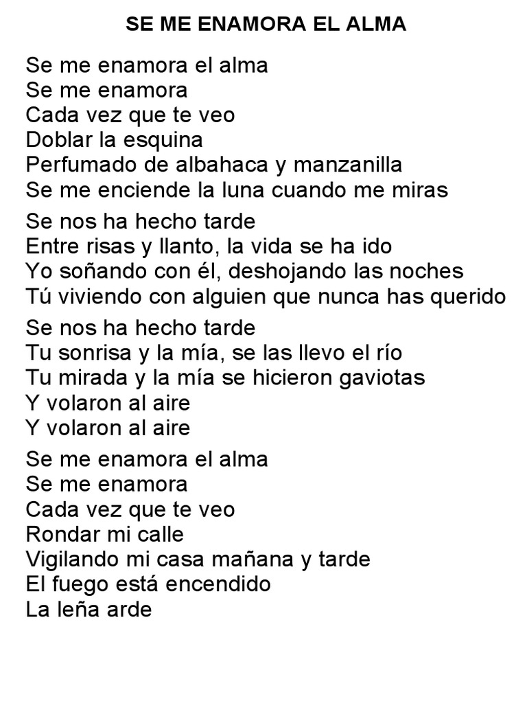 Se Me Enamora El Alma | PDF
