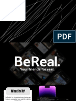 What is it BeReal is the simplest photo sharing app to share once a day your real life in photo with friends. Every day at a different time, everyone captures a photo within 2 minutes. Capture and post in time to di