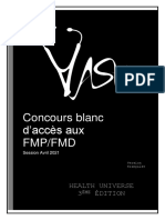 Concours Blanc D'accès Aux FMP/FMD: Health Universe 3 Édition