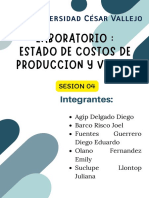 Laboratorio: Estado de Costos de Produccion Y Ventas: Integrantes