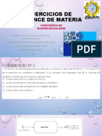Ejercicios de Balance de Materia: Ingeniería de Bioprocesos-066E
