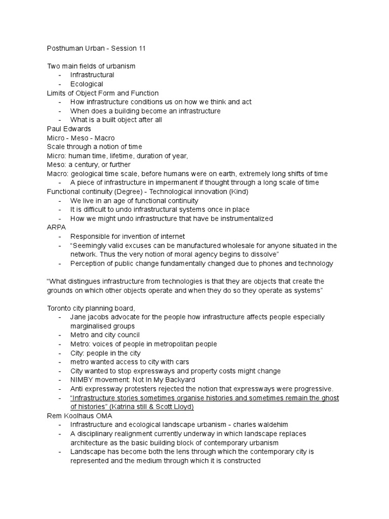 Note-Taking Exercise 9 | Download Free PDF | Infrastructure | Landscape