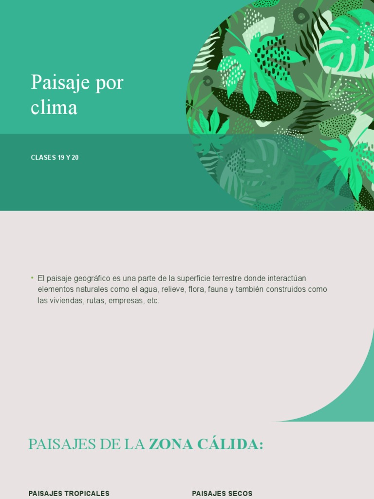 Clases 19 y 20 Historia-Paisajes Por Climas | PDF | Clima templado ...