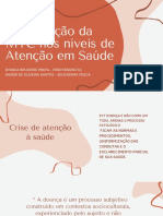 A Utilização Da MTC Nos Níveis de Atenção em Saúde