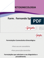 Cosmetoginecologia: Farm. Fernando Spengler
