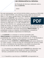 PRESTADORA e o Benefício CLIENTE) Plano: Família Top 500 - 10/22 Valor Do Plano: R$99.9