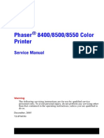 Phaser 8400/8500/8550 Color Printer: Service Manual