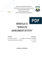 Ensayo Argumentativo. Cap. Guzman.