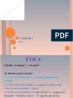 Unidad 7: Ética