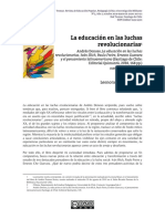 La Educación en Las Luchas Revolucionarias de Andrés Donoso Sorprende, Pues Vuelve Sobre