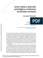 Muerte, Duelo Ya Tencion Psicologica Psicológica A Enfermos Terminales Ancianos