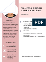 EJEMPLO DE CV CV Vanessa Laura