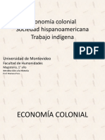 Economía Colonial Sociedad Hispanoamericana Trabajo Indígena