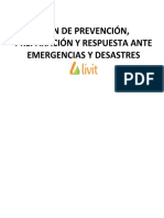 PLAN DE PREVENCIÓN, PREPARACIÓN Y RESPUESTA ANTE EMERGENCIAS Y DESASTRES