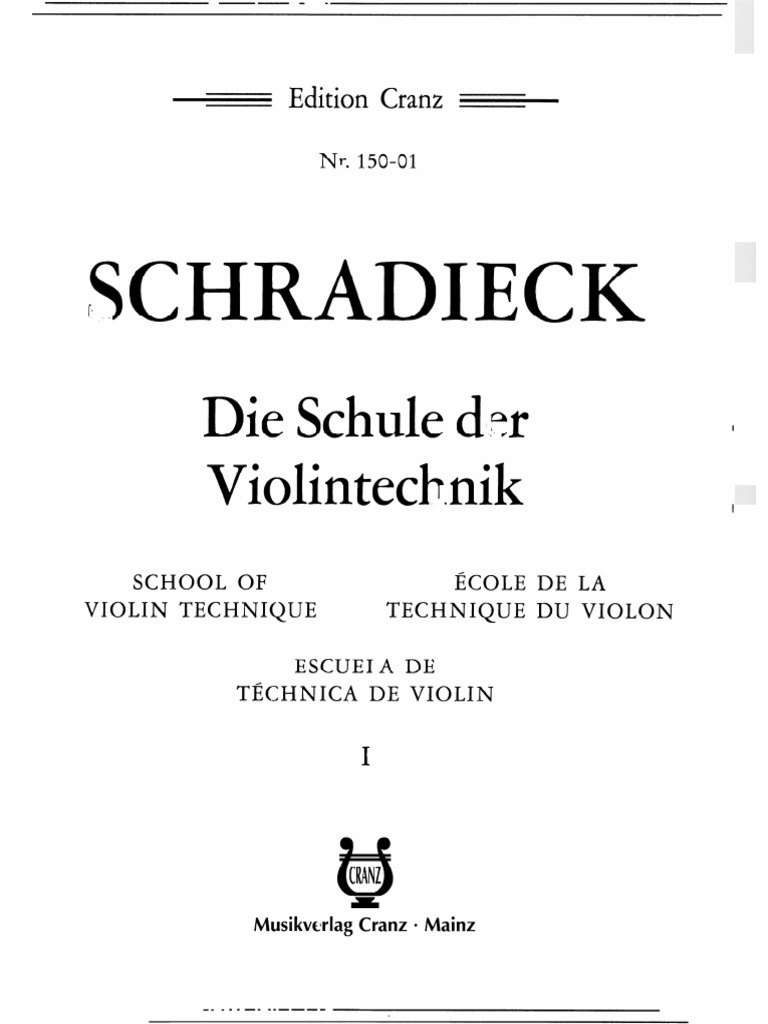 Schradieck 1 Violín PDF
