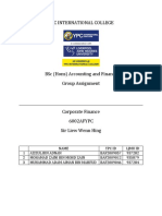 6002AFYPC Corporate Finance Coursework (Zaini)