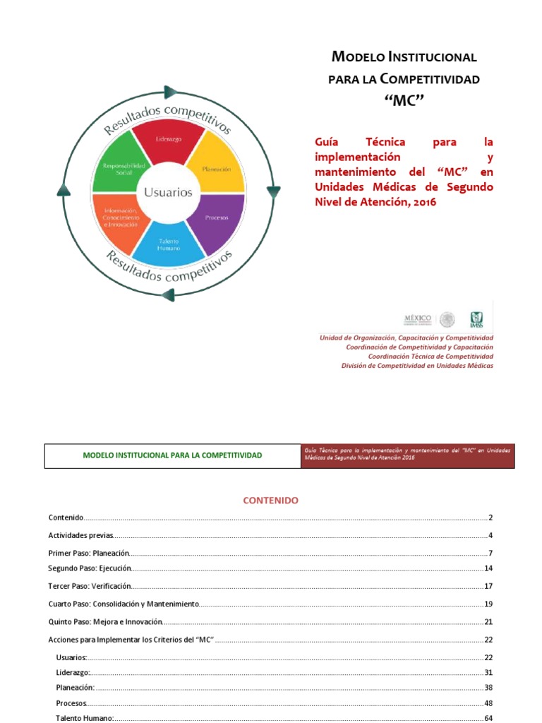 Guía para Implementar el Modelo MC en Salud | PDF | Planificación ...