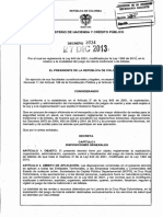 Decreto 3034 Del 27 de Diciembre de 2013