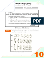 Learner's Activity Sheet: Science (Quarter III - Week 5)