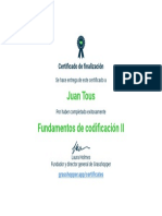 Grasshopper Fundamentosdecodificación IICertificate