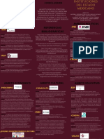 Triptico de Las Instituciones Del Estado Mexicano