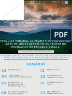 Mineral Research of Pegmatites in The Eastern Region of Minas Gerais, in The Context of Smallscale Mining.