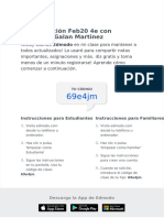 Programación Feb20 4e Con Alejandro Galan Martinez: Instrucciones para Estudiantes Instrucciones para Familiares