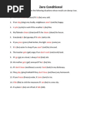 Key. - Zero, First, Second and Third Conditional PT 3