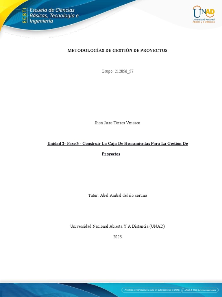 Herramientas para la Gestión de Proyectos | PDF | Planificación ...
