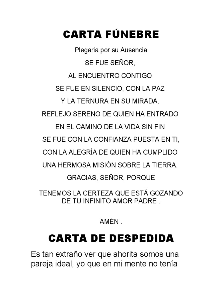 Plegaria y Despedida | PDF, image size:768x1024