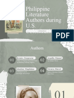 Philippine Literature Authors During U.S. Colonization: Continuation