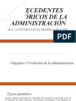 Antecedentes Históricos de La Administración