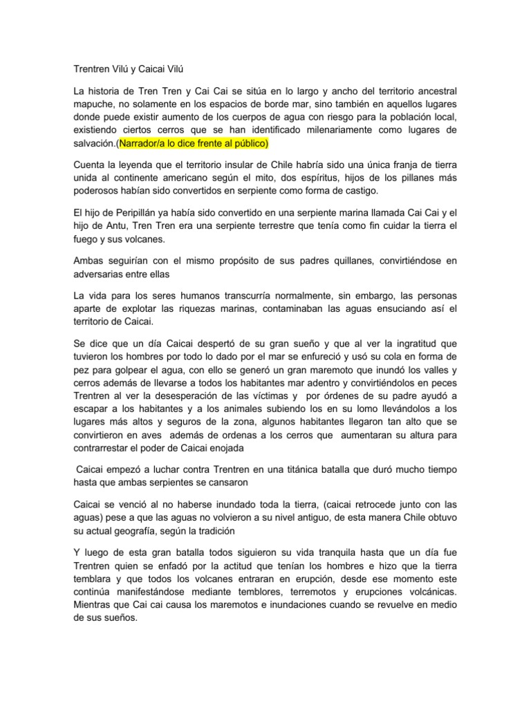 Trentren Vilú y Caicai Vilú PDF