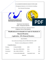 Planification de La Demande de L'unité de Boufarik de Hamoud Boualem. - Application: SPA Hamoud Boualem