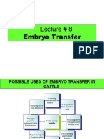 Lecture # 8 Embryo Transfer