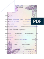 Ficha Del Paciente: Fecha:23/03/23