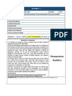 Pensamiento Analítico: Situación Contextual Clase de Pensamiento