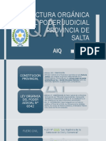 Estructura Orgánica Del Poder Judicial Provincia de Salta QAI