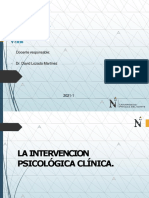 Intervención psicológica clínica