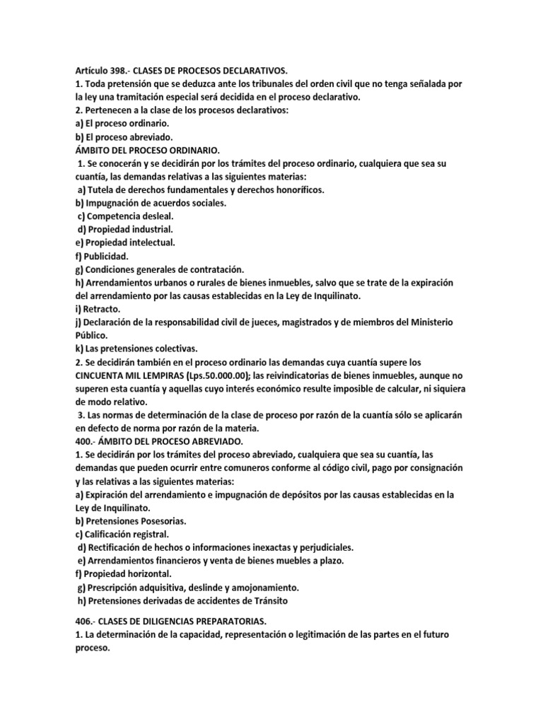 Artículo 398 | PDF | Demanda judicial | Apelación