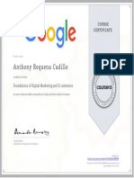 Anthony Requena Cadillo: Foundations of Digital Marketing and E-Commerce