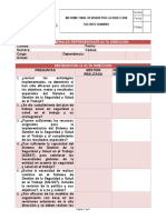 Datos Generales Representante Alta Dirección: Informe Final Revision Por La Direccion Talento Humano