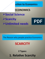 Introduction to Economics: Scarcity, Choices and Systems