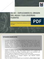 S6-33 - Explicamos El Origen Del Agua y Sus Diversas Fuentes