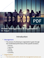 Airline Management & Organization: Dr. Turgut