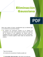 5.1 Eliminación Gaussiana